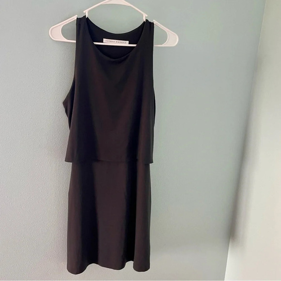 Susana Monaco Gray Layered Tiered Dress size medium - Picture 4 of 9